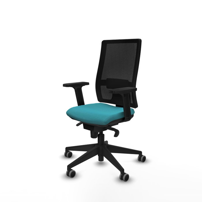 PIQUERAS Y CRESPO Silla de oficina Horna con Mecanismo Sincro, Turquesa y Negro PIQUERAS Y CRESPO Silla de oficina Horna con Mecanismo Sincro, Turquesa y Negro