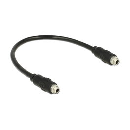 DeLOCK Cable de audio con 2 conectores jack de 3,5 mm hembra, 0,25 m