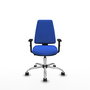 PIQUERAS Y CRESPO Silla de oficina Elche Azul con Brazos 1D