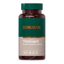 BONUSAN Timocapril 60Cap. Contribuye al mantenimiento de las vías respiratorias y digestión normal