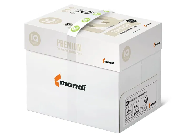 Iq premium Papel Multifuncion Din A4 80 gramos Blanco Paquete de 500 Hojas Certificado Ecolabel