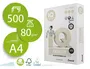 Iq premium Papel Multifuncion Din A4 80 gramos Blanco Paquete de 500 Hojas Certificado Ecolabel