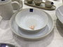 DKD Home Decor Plato de Gres Esmaltado Blanco 22,8x22,8x4,5 cm