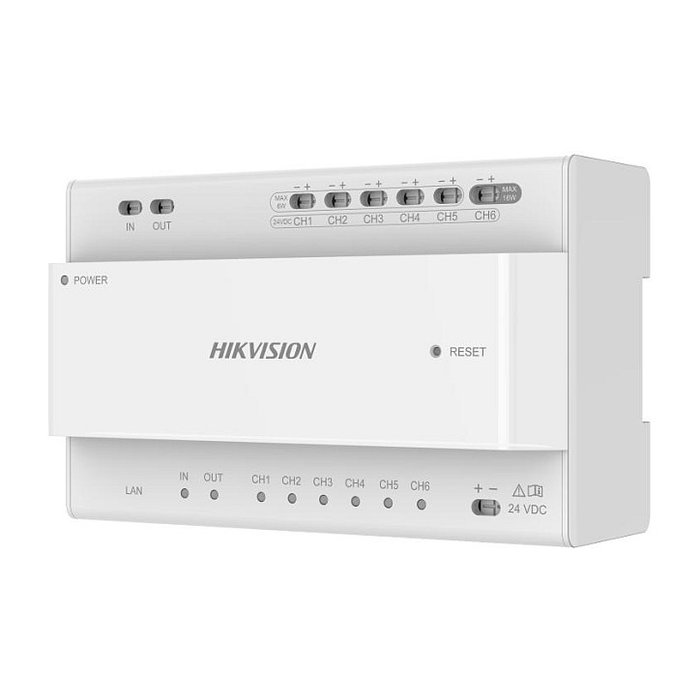 Hikvision DS-KAD706Y Distribuidor de 2 hilos para videoportero Blanco