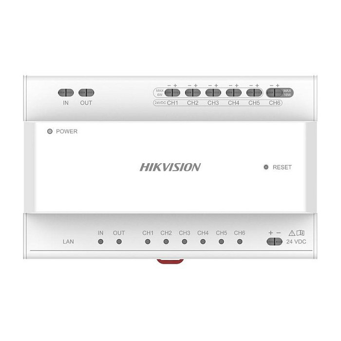 Hikvision DS-KAD706Y Distribuidor de 2 hilos para videoportero Blanco