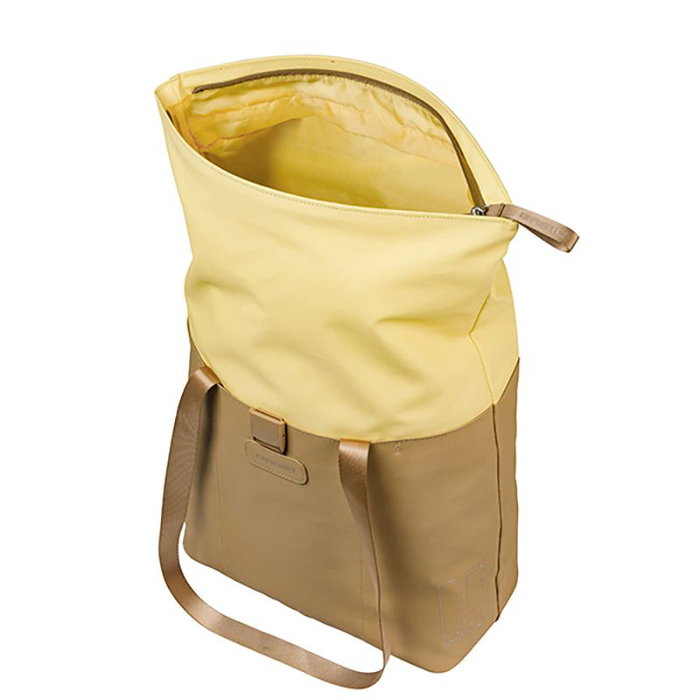 Basil Bolsa Shopper Vive - PET Reciclado, Impermeable, Puerto para Portátil 14", Volumen 20L, Reflectante