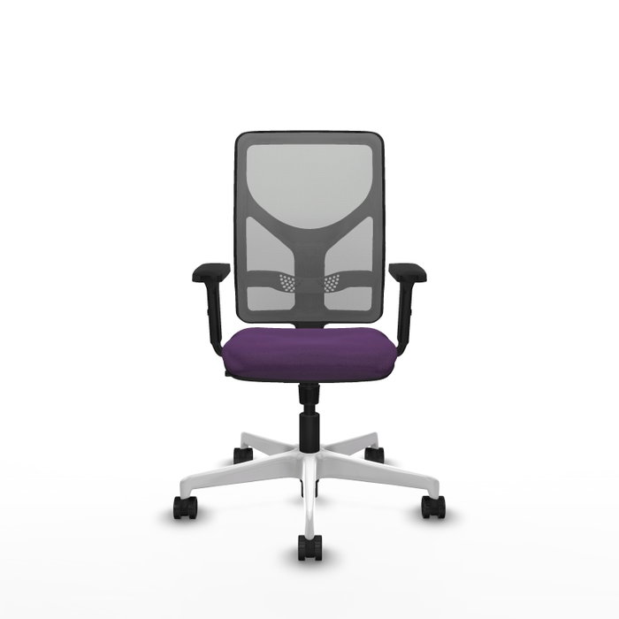 PIQUERAS Y CRESPO Silla de oficina Motilla con mecanismo Sincro, Morado y Gris
