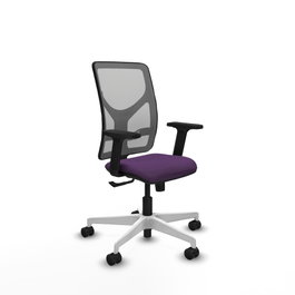 PIQUERAS Y CRESPO Silla de oficina Motilla con mecanismo Sincro, Morado y Gris