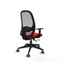 PIQUERAS Y CRESPO Silla de oficina Cilanco Rojo y Gris