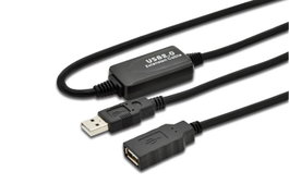MicroConnect Cable de Extensión USB 2.0 Activo con amplificador integrado, 15m