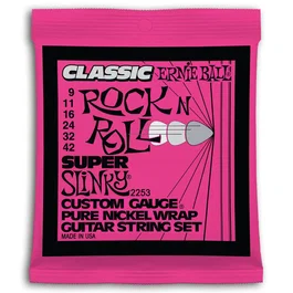 Ernieball Juego Cuerdas Guitarra Eléctrica Slinky P.Nickel Super 9-42