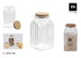 La Mediterranea Tarro de Vidrio con Líneas y Tapa de Corcho, 1400 ml (12 Unidades) inevitablemente