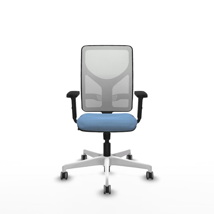 PIQUERAS Y CRESPO Silla de oficina Motilla con mecanismo Sincro, Azul cielo y Blanco PIQUERAS Y CRESPO Silla de oficina Motilla con mecanismo Sincro, Azul cielo y Blanco