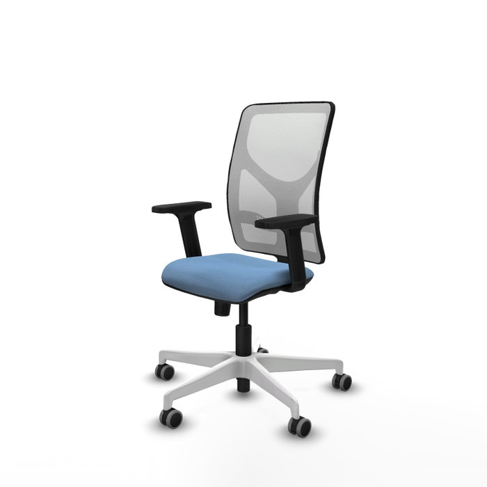 PIQUERAS Y CRESPO Silla de oficina Motilla con mecanismo Sincro, Azul cielo y Blanco PIQUERAS Y CRESPO Silla de oficina Motilla con mecanismo Sincro, Azul cielo y Blanco