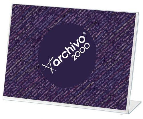 Expositor Sobremesa En Forma De L A8 Horizontal Cristal Expositor Sobremesa En Forma De L A8 Horizontal Cristal