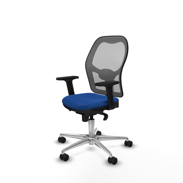 PIQUERAS Y CRESPO Silla de oficina Jorquera con mecanismo Sincro, Azul y Gris PIQUERAS Y CRESPO Silla de oficina Jorquera con mecanismo Sincro, Azul y Gris