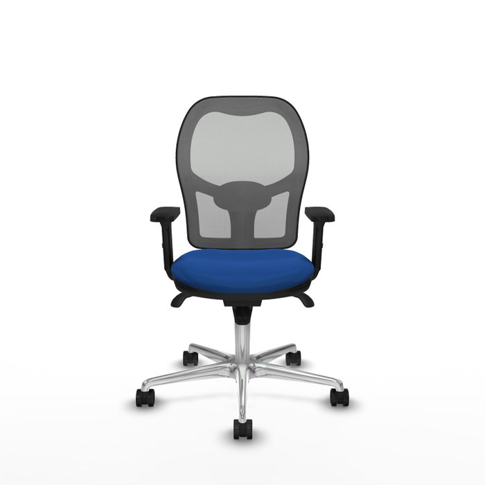 PIQUERAS Y CRESPO Silla de oficina Jorquera con mecanismo Sincro, Azul y Gris PIQUERAS Y CRESPO Silla de oficina Jorquera con mecanismo Sincro, Azul y Gris