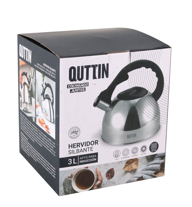 Quttin Hervidor Silbante 3 Lt (Pack de 6 Unidades) inevitable