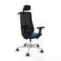 PIQUERAS Y CRESPO Silla de oficina Mardos Azul claro y Negro