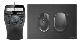 3Dconnexion 3DX-700135 Kit SpaceMouse Enterprise con Cad Mouse Pro Inalámbrico y Receptor Universal