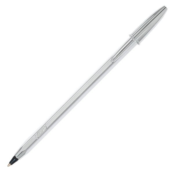 BIC Cristal Celebrate Bolígrafo Cuerpo Plateado Negro Tinta Negra 1 mm BIC Cristal Celebrate Bolígrafo Cuerpo Plateado Negro Tinta Negra 1 mm
