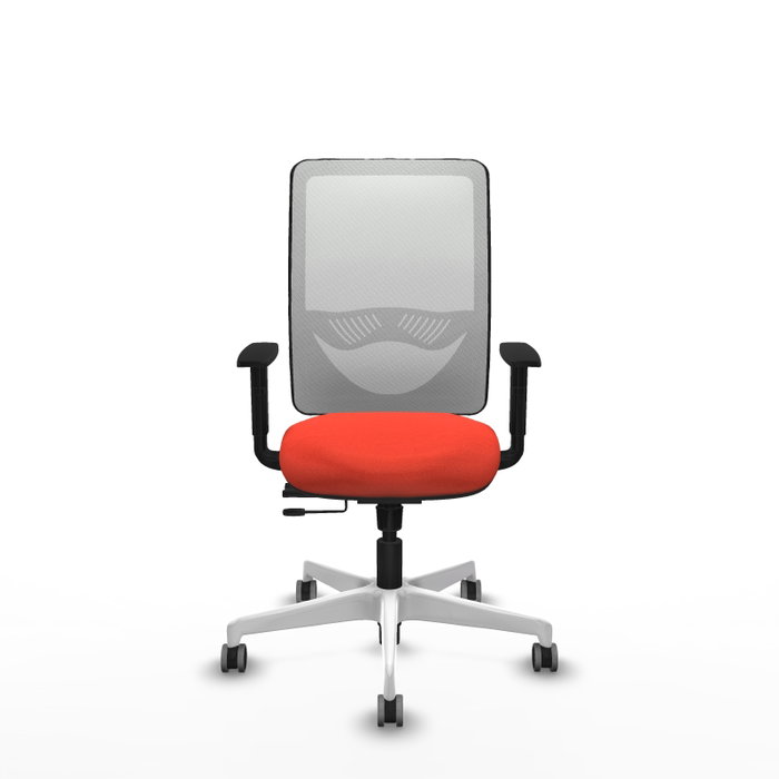 PIQUERAS Y CRESPO Silla de oficina Zulema con mecanismo Sincro/Traslack, Naranja oscuro y Blanco PIQUERAS Y CRESPO Silla de oficina Zulema con mecanismo Sincro/Traslack, Naranja oscuro y Blanco