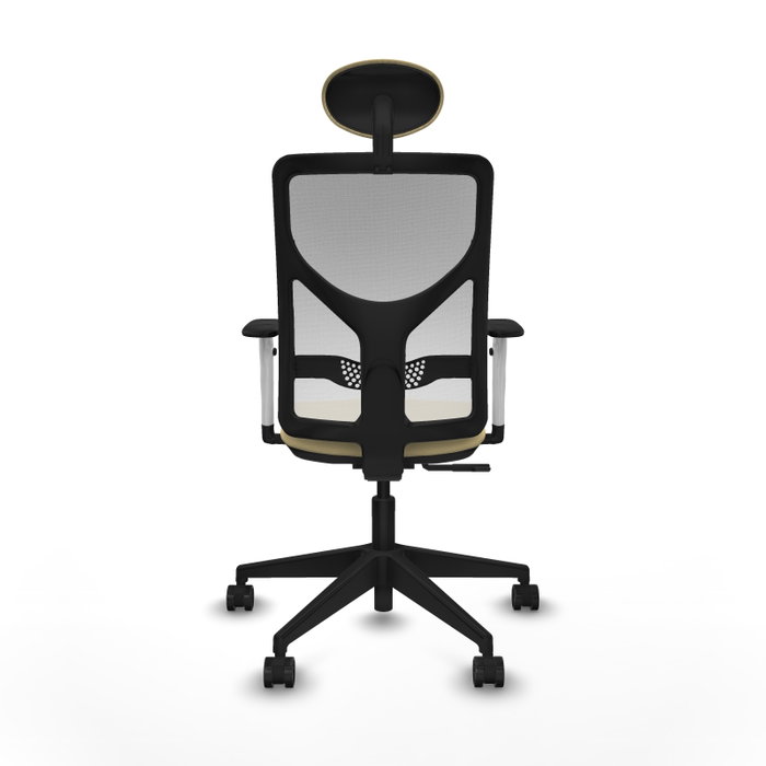 PIQUERAS Y CRESPO Silla de oficina Motilla con mecanismo Sincro, Crema y Blanco PIQUERAS Y CRESPO Silla de oficina Motilla con mecanismo Sincro, Crema y Blanco