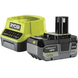 Ryobi Cargador + Batería de Litio ONE+ RC18120-140X 18V 4,0Ah