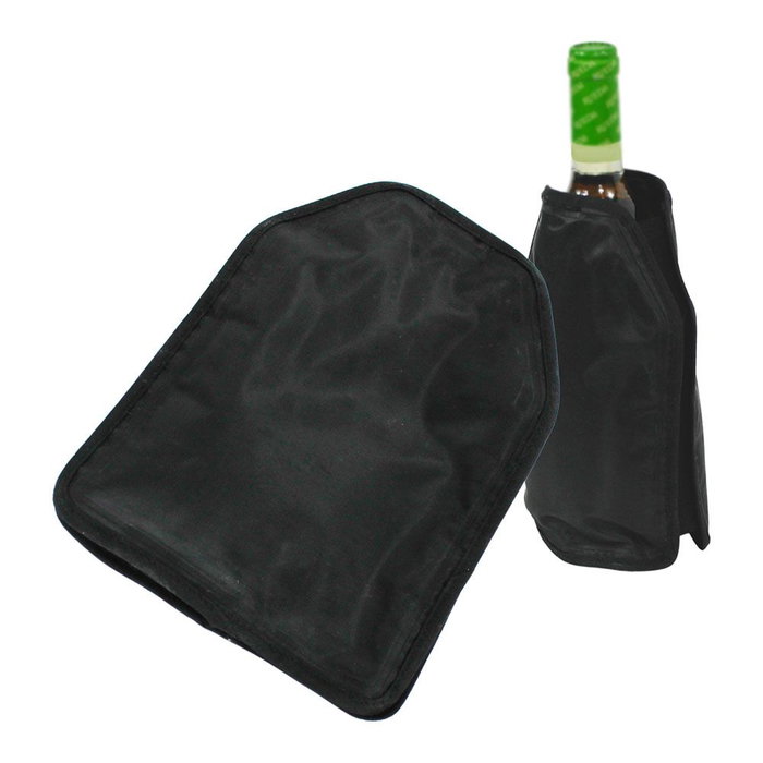 Fackelmann Profesional Funda Enfriadora para Vino y Cava Negra Nylon Cooler Gel 22 x 16 cm Fackelmann Profesional Funda Enfriadora para Vino y Cava Negra Nylon Cooler Gel 22 x 16 cm