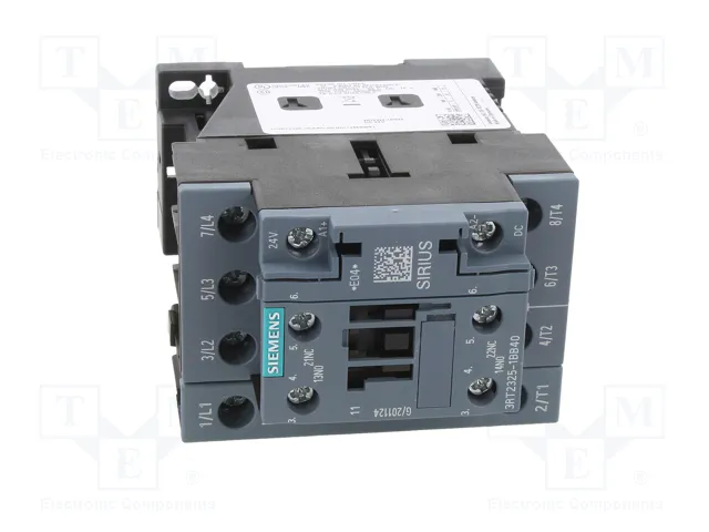 SIEMENS 3RT2325-1BB40 Contactor 4-polar 24V DC SIEMENS 3RT2325-1BB40 Contactor 4-polar 24V DC