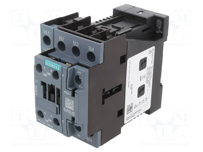 SIEMENS 3RT2325-1BB40 Contactor 4-polar 24V DC SIEMENS 3RT2325-1BB40 Contactor 4-polar 24V DC