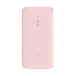 Belkin BoostCharge Power Bank 20000mAh Rosa, Carga Rápida Power Delivery 30W, USB-C, con cable, BPB024HQPK