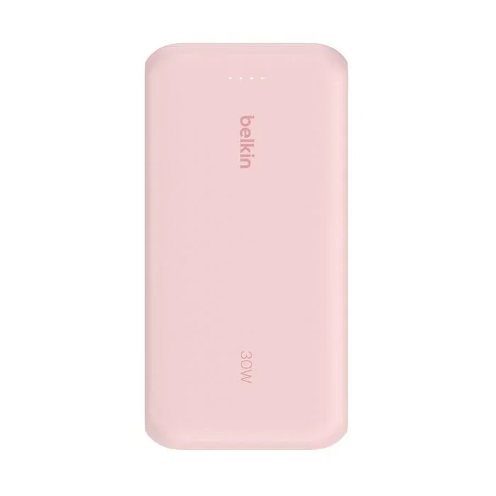 Belkin BoostCharge Power Bank 20000mAh Rosa, Carga Rápida Power Delivery 30W, USB-C, con cable, BPB024HQPK