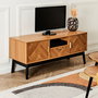 Home Deco Factory Lounge Mueble TV 110x40 cm con Cajones y Puertas para TV