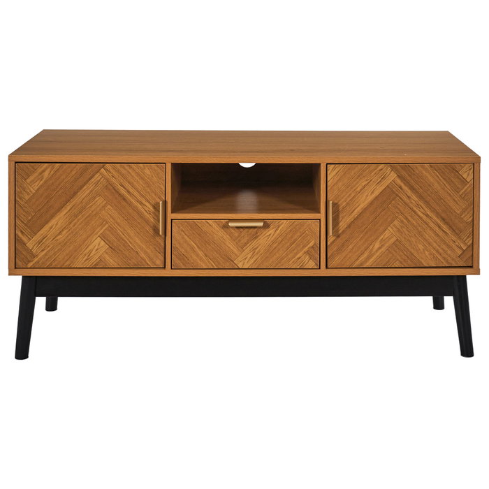 Home Deco Factory Lounge Mueble TV 110x40 cm con Cajones y Puertas para TV