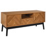 Home Deco Factory Lounge Mueble TV 110x40 cm con Cajones y Puertas para TV