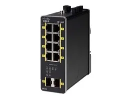 Cisco IE-1000-8P2S-LM Switch Industrial Gestionado Gigabit Ethernet - 8 Puertos 10/100/1000 PoE+, 2 SFP (Uplink), Montaje en Rail DIN