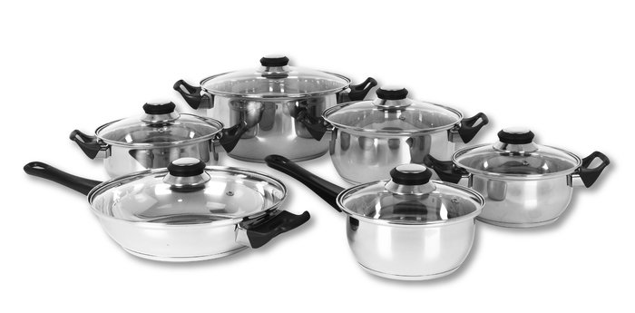 Quttin Batería Cocina 12 Piezas Acero Inducción Genova (2 Unidades)