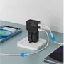 Celly MULTIPLUGSL25W - Cargador de pared AC 25W rápido, 1 USB-C + 1 USB-A, para smartphone, tableta y auriculares, color negro