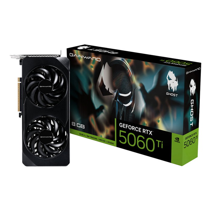 Gainward RTX 5060 Ti 8GB GDDR7 PCI Express 5.0 Ghost Tarjeta Gráfica Gainward RTX 5060 Ti 8GB GDDR7 PCI Express 5.0 Ghost Tarjeta Gráfica