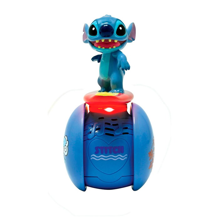 Lexibook Robot Interactivo Stitch Surfista Disney con Equilibrio Permanente, Efectos de Luz y Sonido