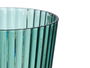 Leknes Vaso Rayas Verde 300 ml, Plástico (PS), Diámetro 8.3 cm x Alto 10 cm (Set de 24)