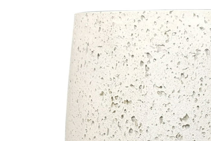 DKD Home Decor Macetero de Fibra de Vidrio Rugoso Blanco 35x35x60
