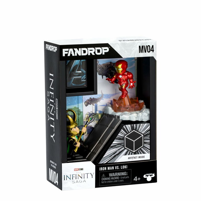 Fandrop Iron Man vs Loki - Vitrina con escena de culto + mini póster - 18 cm Fandrop Iron Man vs Loki - Vitrina con escena de culto + mini póster - 18 cm