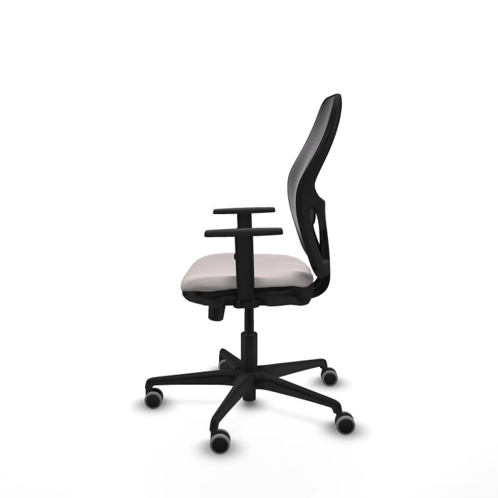 PIQUERAS Y CRESPO Silla de oficina Jorquera con mecanismo Sincro/Traslack Blanco y Negro PIQUERAS Y CRESPO Silla de oficina Jorquera con mecanismo Sincro/Traslack Blanco y Negro