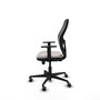 PIQUERAS Y CRESPO Silla de oficina Jorquera con mecanismo Sincro/Traslack Blanco y Negro