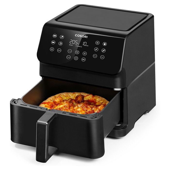 Cosori Premium II Chef Edition Freidora de Aire Caliente 6.2L, 1700W, 12 Programas (Freír, Asar, Hornear, Deshidratar), Color Negro