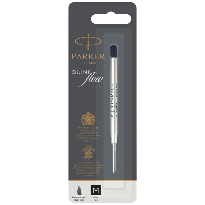 Parker Recambio de Bolígrafo Quinkflow Punta Media Negro Parker Recambio de Bolígrafo Quinkflow Punta Media Negro