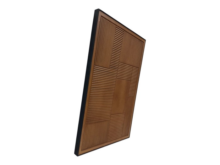 DKD Home Decor Decoración de Pared MDF Moderno Relieve Natural 60x3,4x90 cm