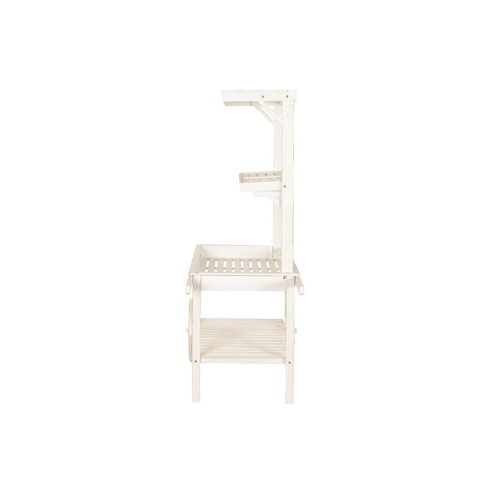 DKD Home Decor Expositor Abeto MDF Carro Blanco DKD Home Decor Expositor Abeto MDF Carro Blanco